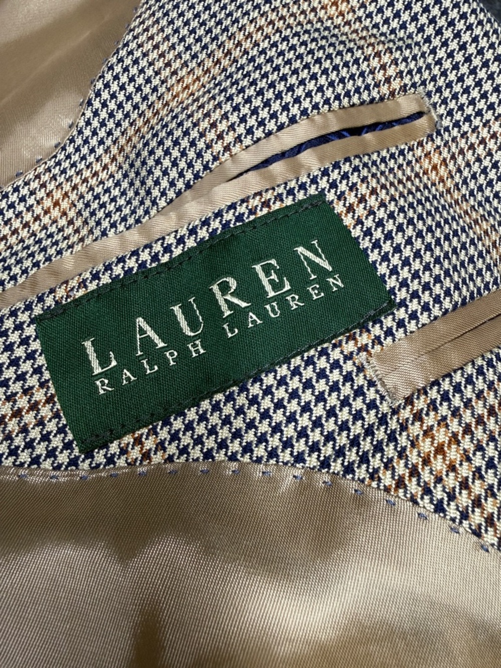 Ralph Lauren Beige and Gray Glen Plaid Sport Coat - Picture 2 of 8